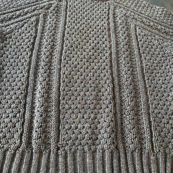 Chunky Knit Crewneck Sweater - Brown - Picture 10 of 13